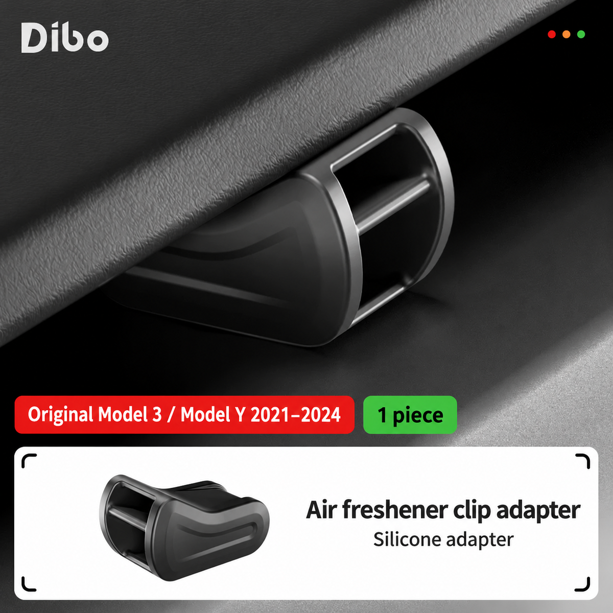 Dibo air freshener clip adapter - Model 3 & Model Y original 2021-2024 / 1 pc