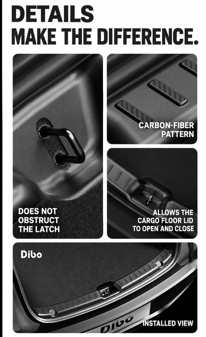 Dibo Trunk Sill Protector for Tesla Model Y / Model 3 / Model Y L – English product detail 6