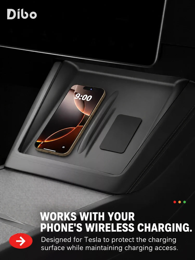 Dibo Silicone Wireless Charging Pad Liner for Tesla Model 3 / Model Y / Model Y L – English product detail 1