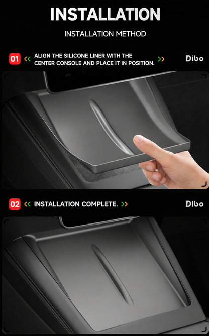 Dibo Silicone Wireless Charging Pad Liner for Tesla Model 3 / Model Y / Model Y L – English product detail 6