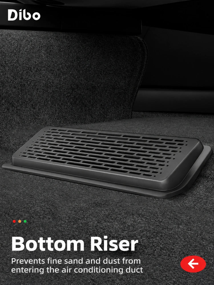 Tesla Model 3 & Model Y Under-Seat Vent Covers – Open grille with a raised profile