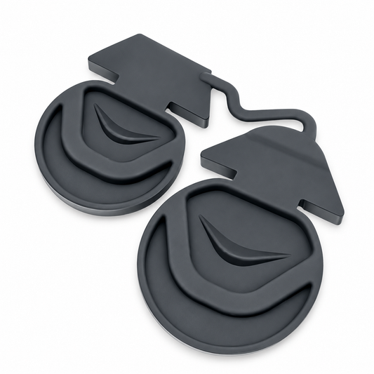 Tesla Model 3 & Model Y Tethered Charge Port Caps – white-background product view