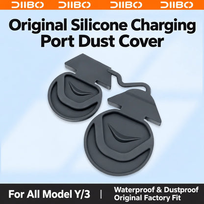 Tesla Model 3 & Model Y Tethered Charge Port Caps – Linked silicone design
