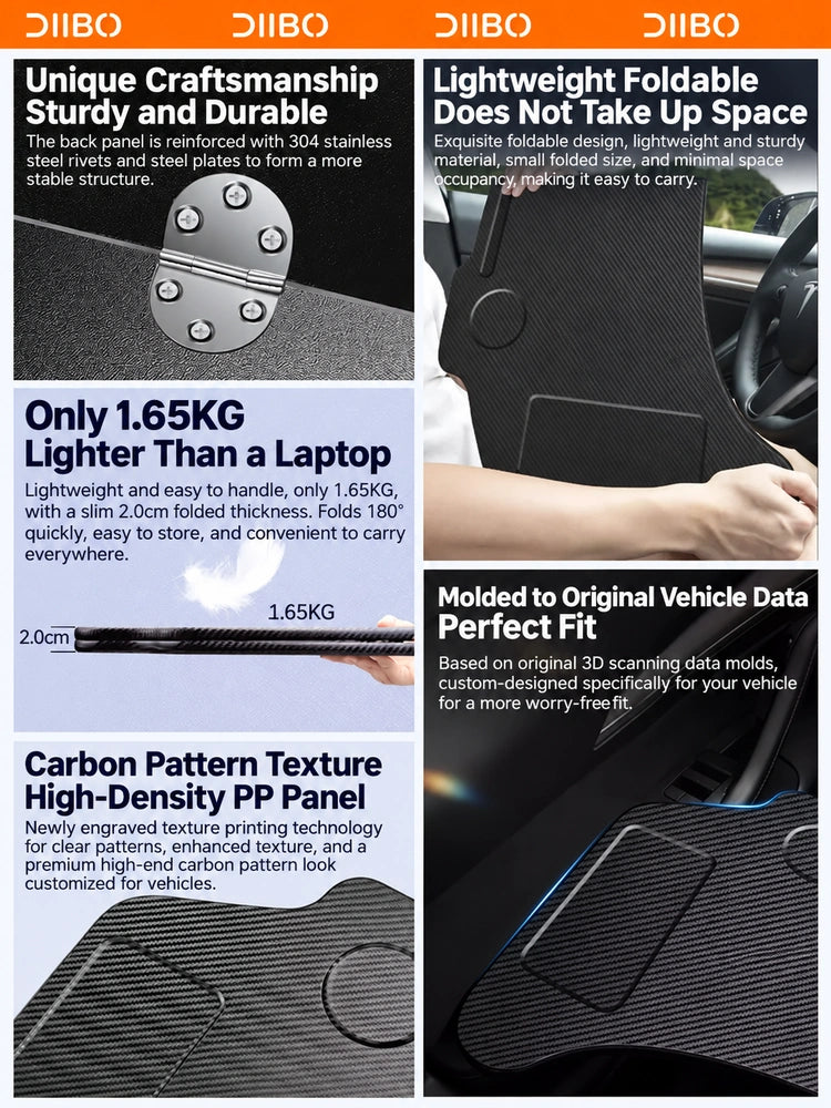 Tesla Model 3 & Model Y Folding Car Desk Tray – Folds away between stops