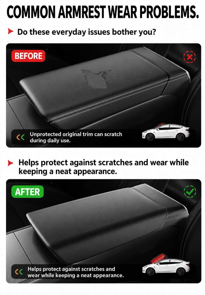 Tesla Model 3, Model Y & Model Y L Armrest Cover | Dibo - English product detail 5