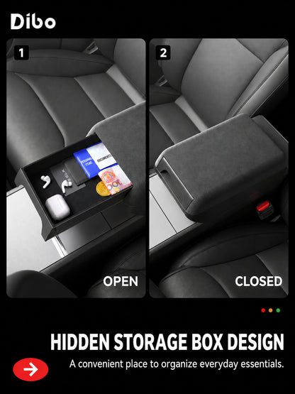 Tesla Model 3, Model Y & Model Y L Armrest Riser with Storage - English product detail 4