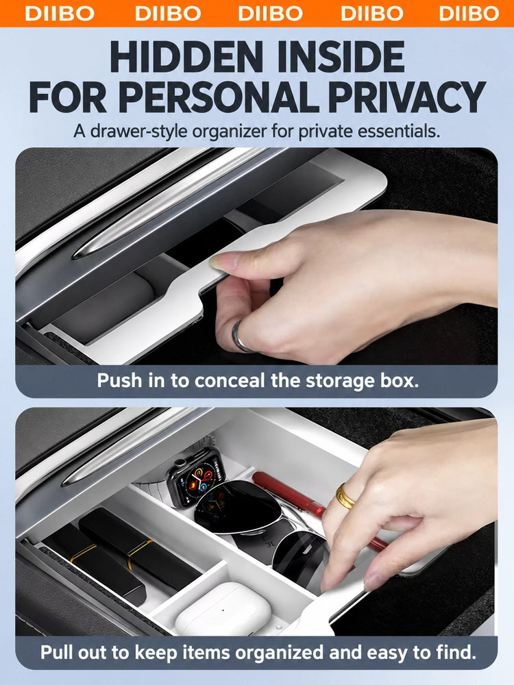 Tesla Model 3 & Model Y Console Organizer Trays | Dibo - English product detail 3