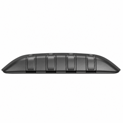 Black four-position folding seatback hook bar on white background