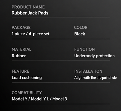 Tesla Model 3, Model Y & Model Y L Jack Pads | Dibo - English product detail 7