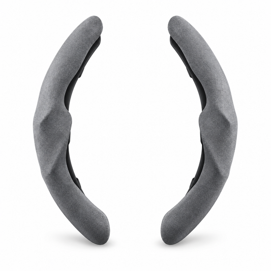 Tesla Model 3 & Model Y Suede Steering Wheel Grip Covers - product on white background