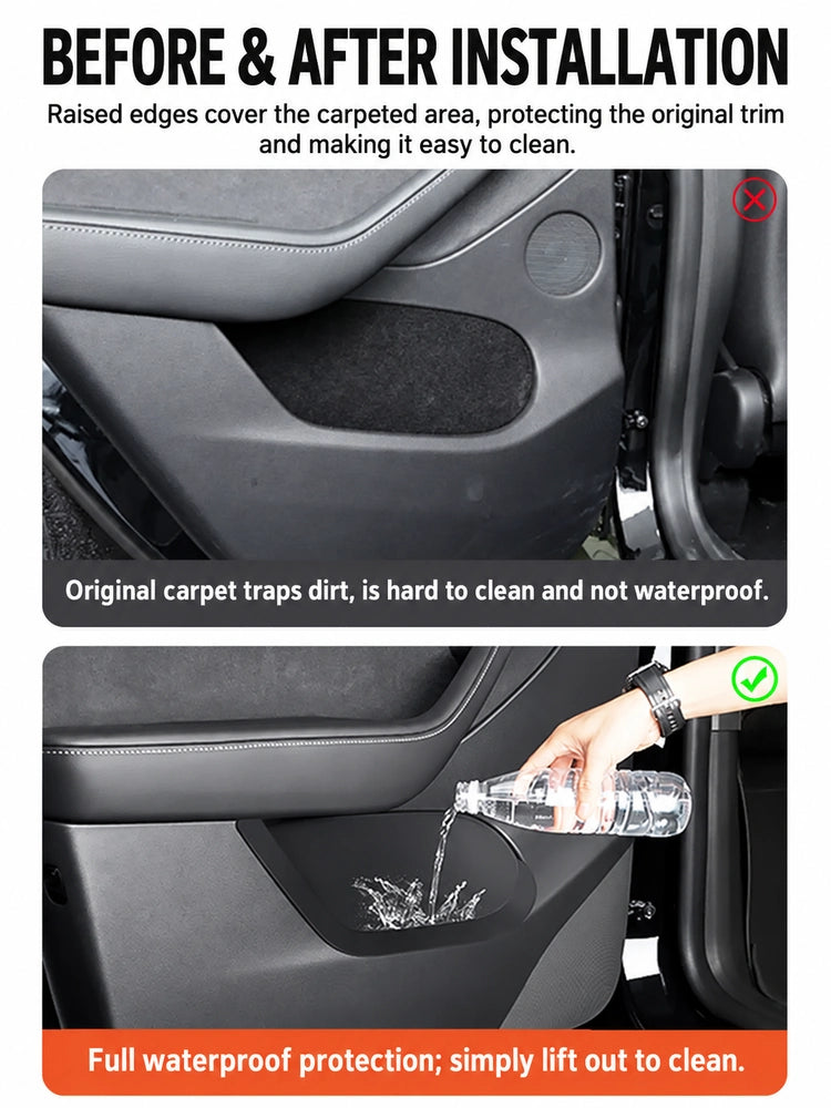 Tesla Model 3 Highland & Model Y Door Pocket Liners | Dibo - English product detail 4