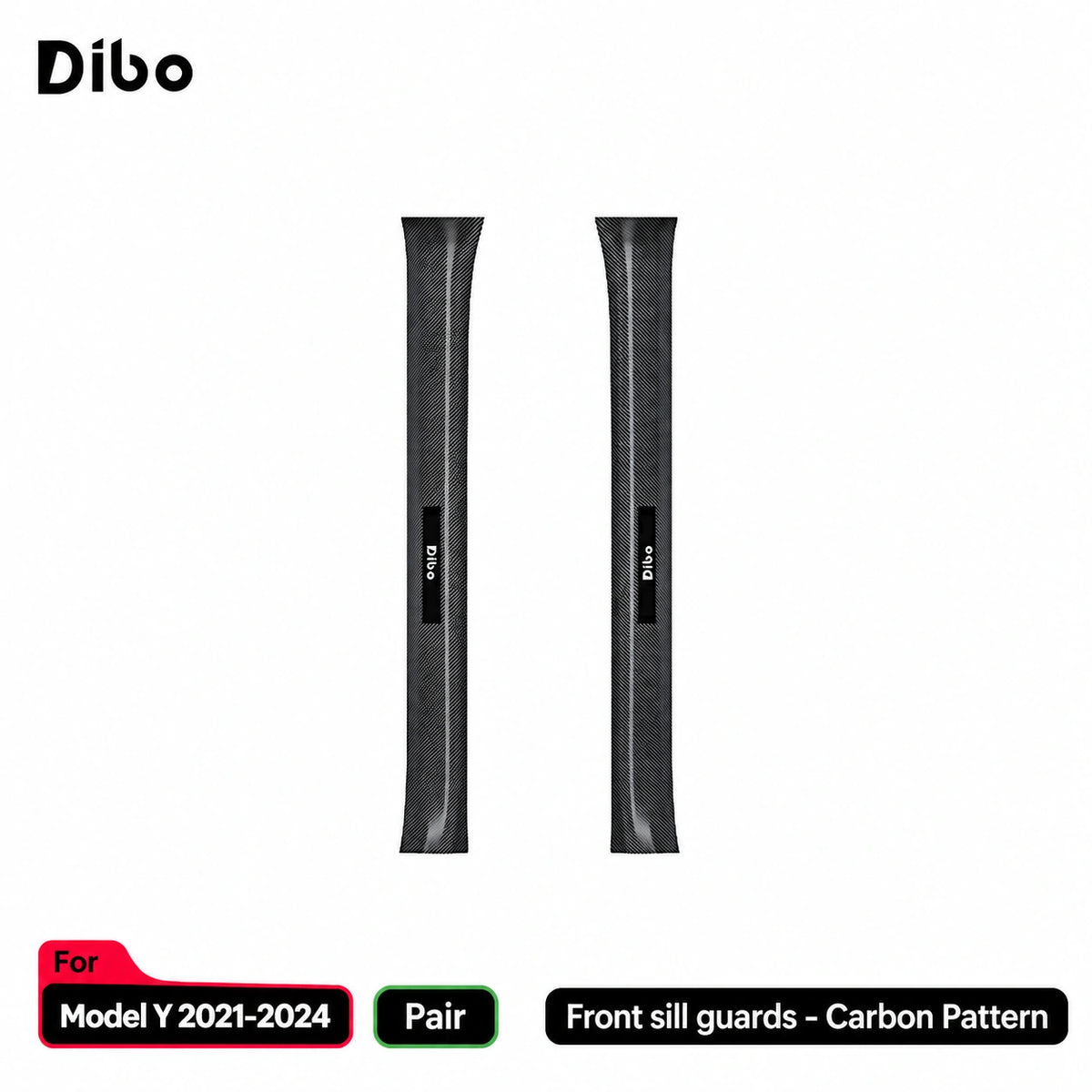 Model Y 2021-2024 / front sill guards - pair / carbon pattern