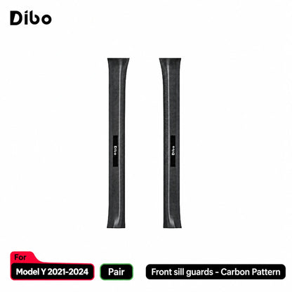 Model Y 2021-2024 / front sill guards - pair / carbon pattern