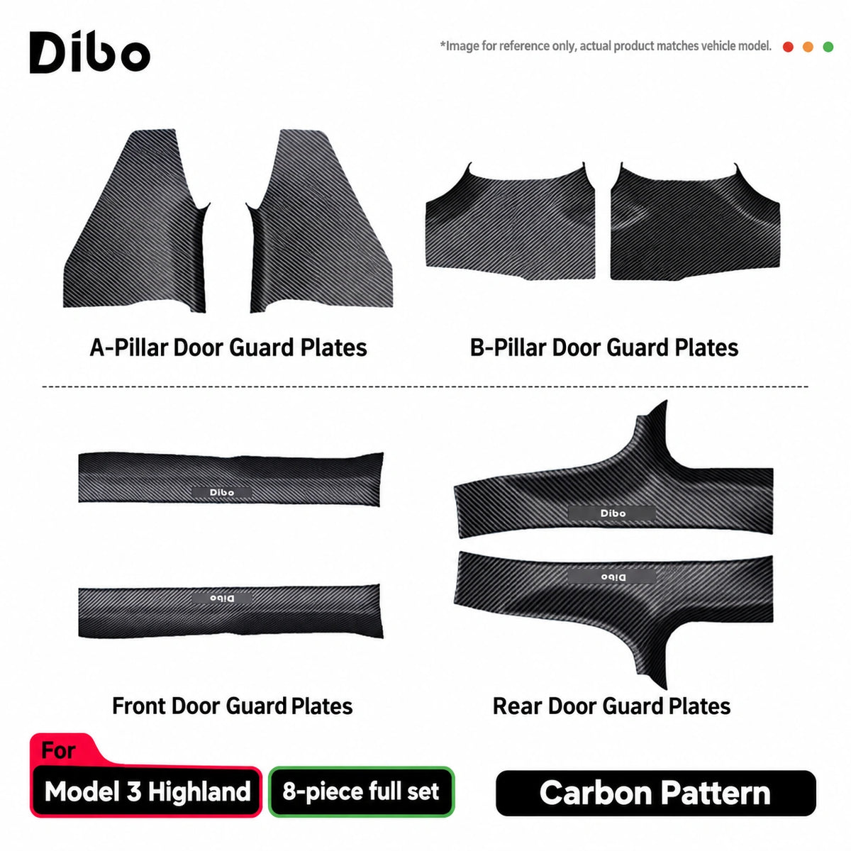Model 3 Highland / 8-piece full set / carbon pattern
