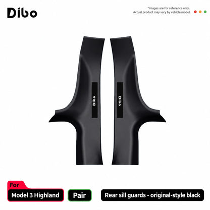 Model 3 Highland / rear sill guards - pair / original-style black