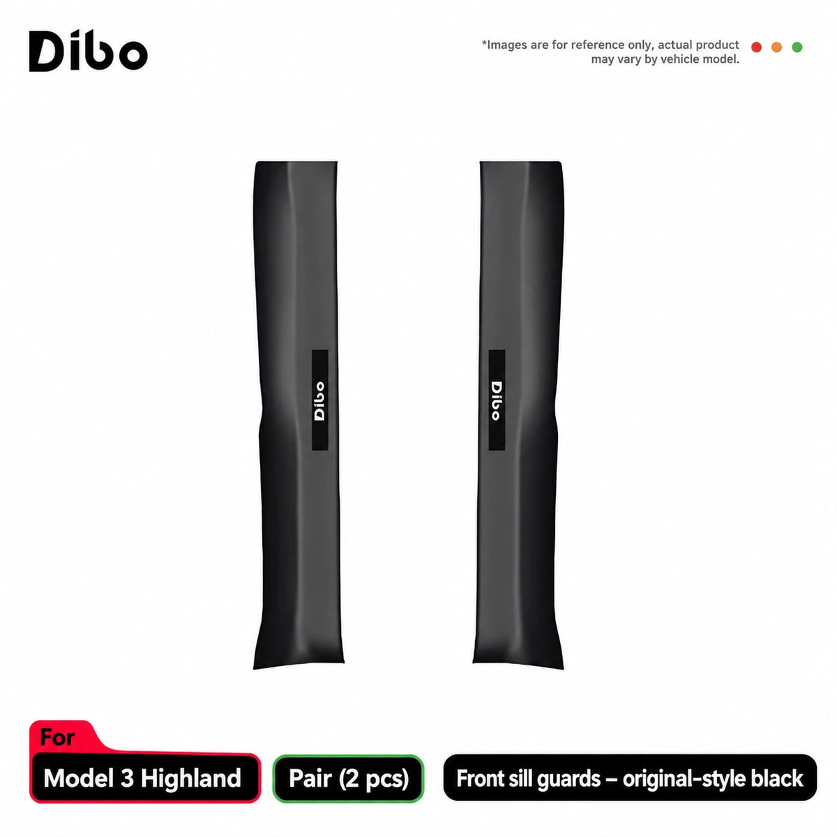 Model 3 Highland / front sill guards - pair / original-style black