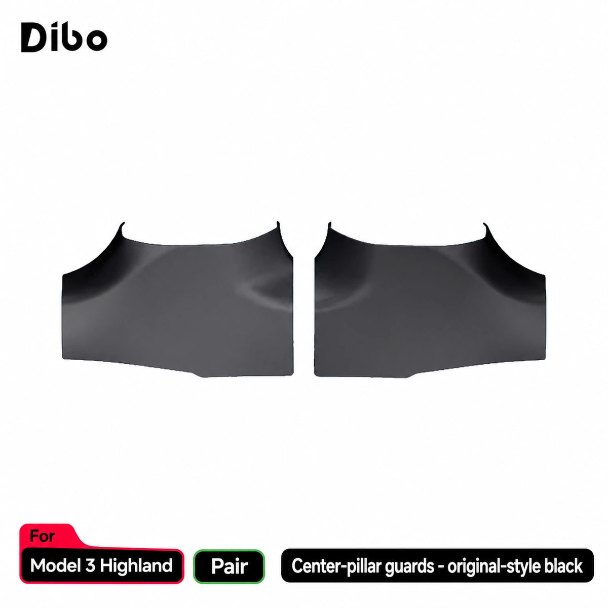 Model 3 Highland / center-pillar guards - pair / original-style black