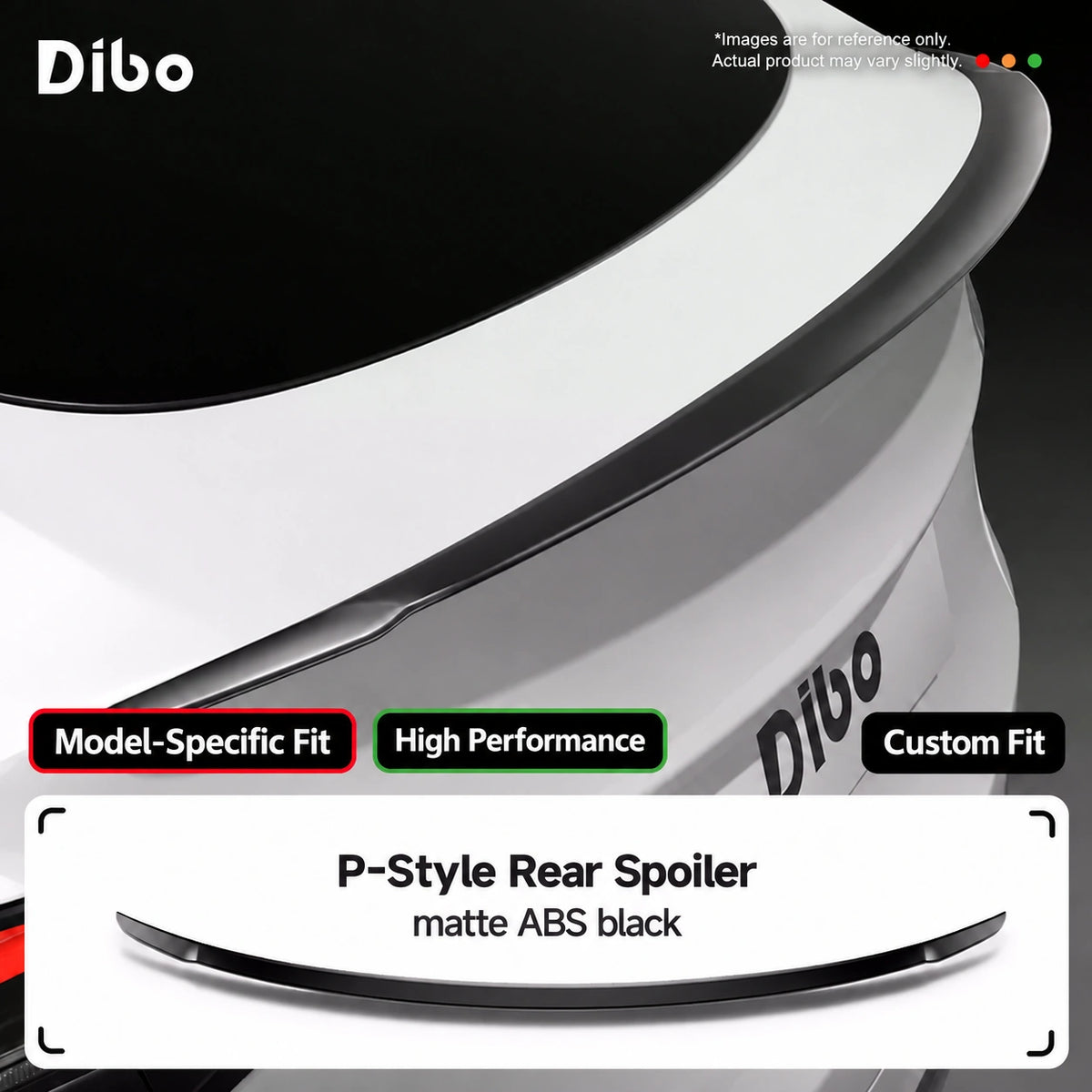 P-Style Rear Spoiler / matte ABS black