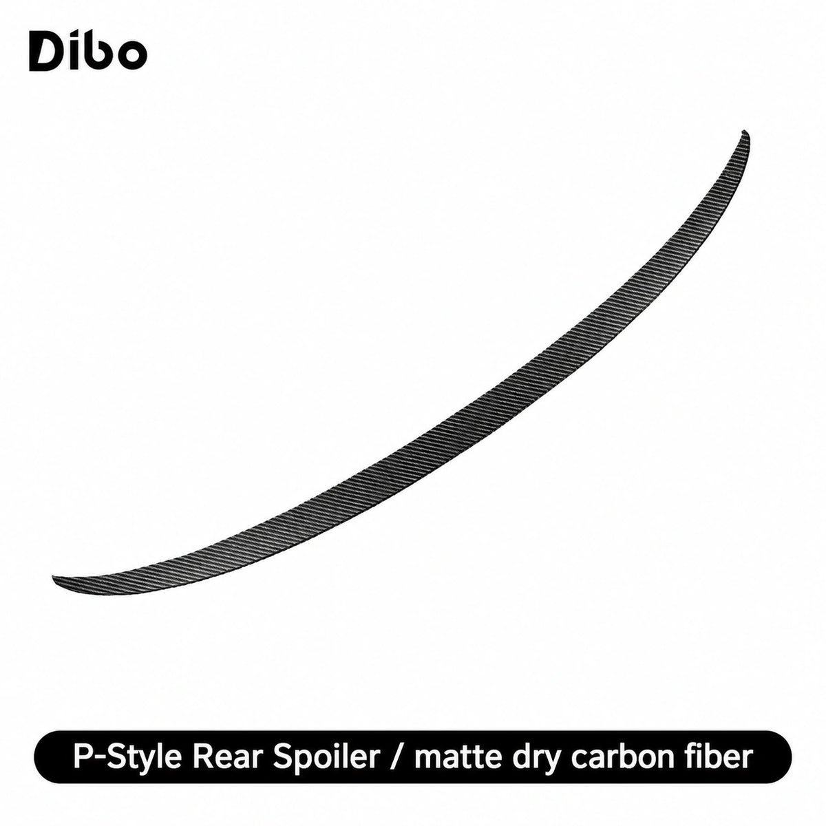 P-Style Rear Spoiler / matte dry carbon fiber