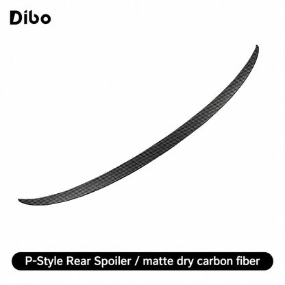 P-Style Rear Spoiler / matte dry carbon fiber