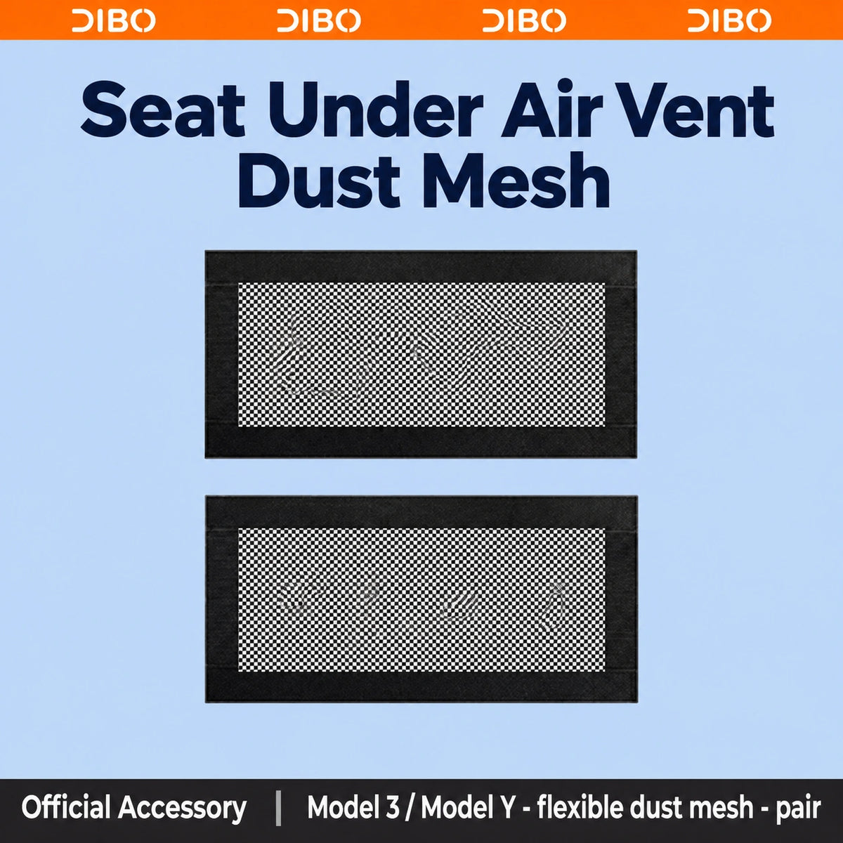 Model 3 / Model Y - flexible dust mesh - pair