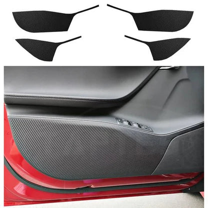 Door Kick Protection Film for Tesla Model S (2017–2021), Scratch-Resistant PET Interior Guard – 4PCS Set