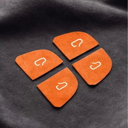 Tesla Model Y Juniper & Model 3 Highland Door Open Button Stickers – Premium Anti-Stain Suede Interior Upgrade