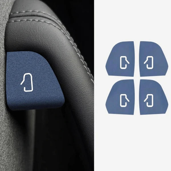 Tesla Model Y Juniper & Model 3 Highland Door Open Button Stickers – Premium Anti-Stain Suede Interior Upgrade