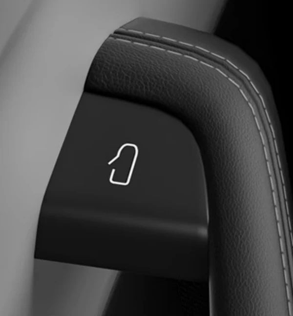 Tesla Model Y Juniper & Model 3 Highland Door Open Button Stickers – Premium Anti-Stain Suede Interior Upgrade