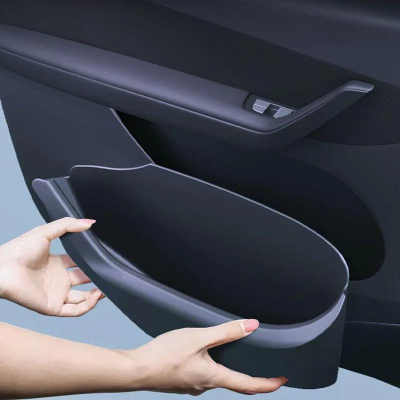 Door Storage Box for Tesla Model 3 Highland & Model Y Juniper (4PCS) – Full-Coverage Waterproof Door Pocket Organizer