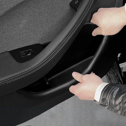 Door Storage Box Organizer for Tesla Model 3 Highland 2023.11–2024 | Custom-Fit TPE Door Pocket Insert | Non-Slip Interior Storage