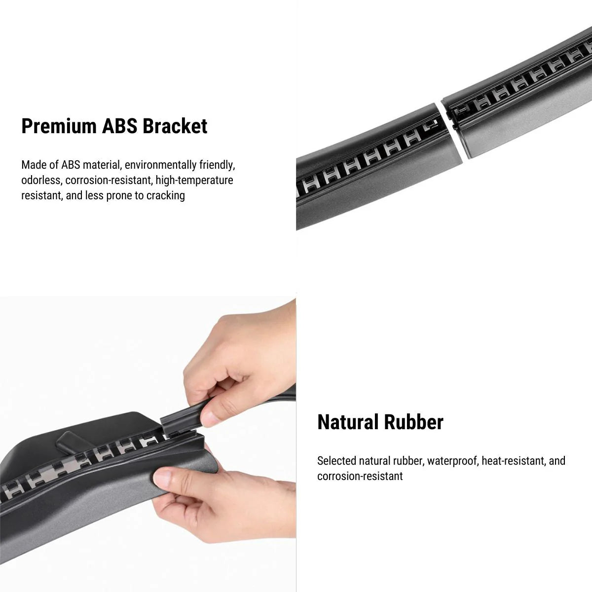 Double-Channel Waterproof Strip for Tesla Model Y 2020–2024 | All-Weather Seal Guard | ABS+Rubber Protective Gap Cover