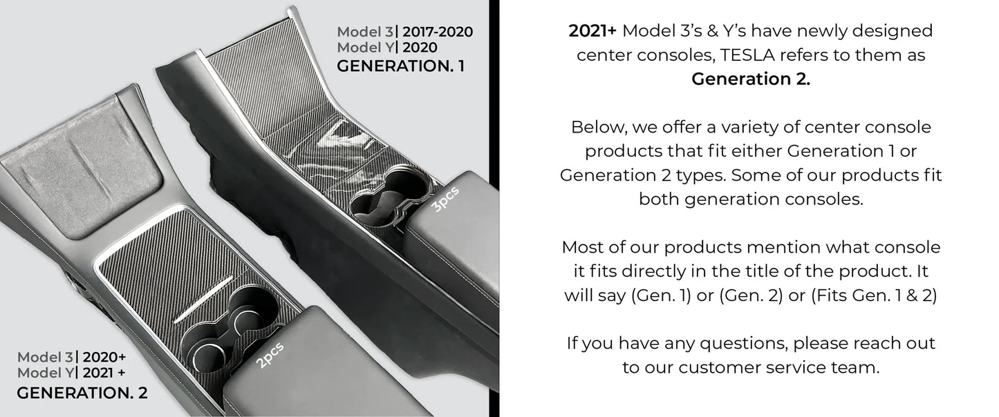 Tesla Model 3 & Model Y Center Console Combination Lock Safe (Gen 2) – Anti-Theft Lockbox for Sliding Drawer Center Console (2020–2024)