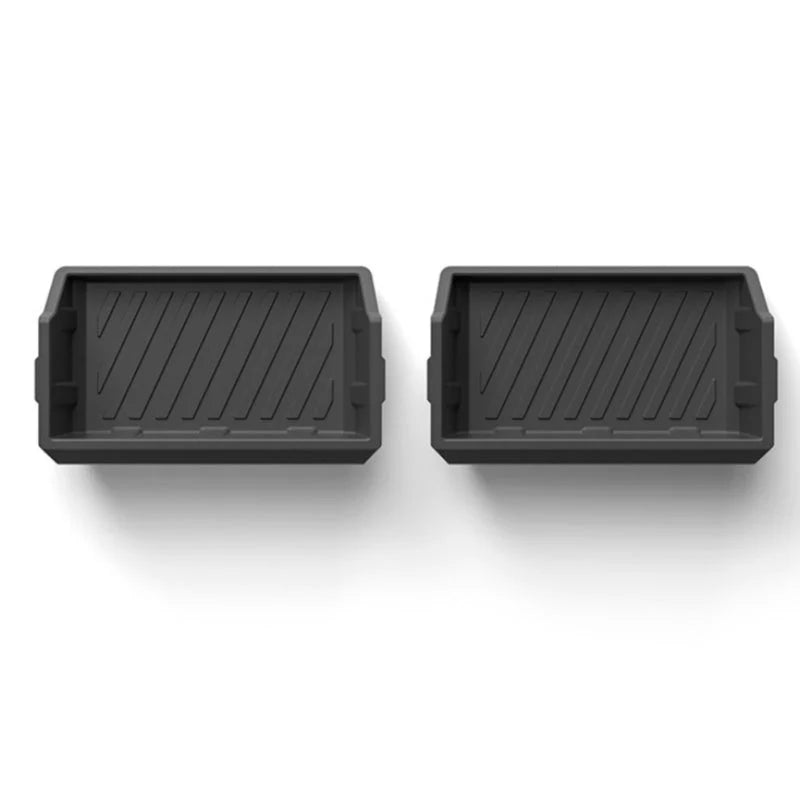 Drawer-Style TPE Under-Seat Storage Box for Tesla Cybertruck (2-Pack) | Custom Fit, Slide-Out Design, Washable & Odor-Free | 2024–Present