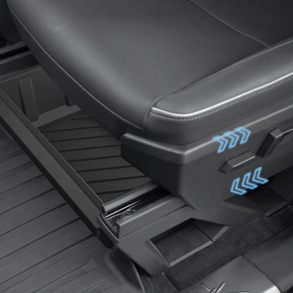 Drawer-Style TPE Under-Seat Storage Box for Tesla Cybertruck (2-Pack) | Custom Fit, Slide-Out Design, Washable & Odor-Free | 2024–Present