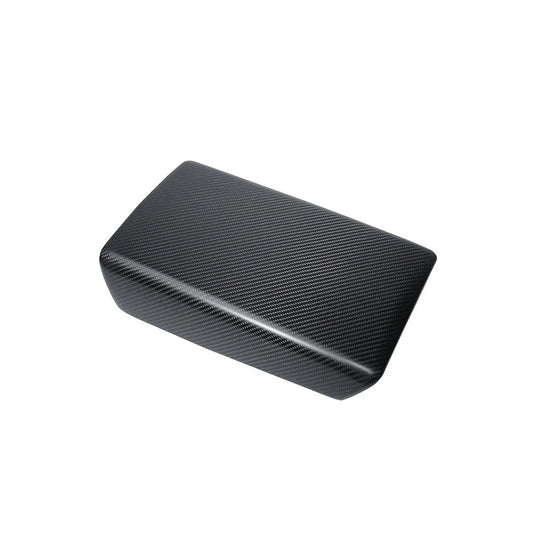 Dry Carbon Fiber Armrest Box Trim Cover for Tesla Cybertruck (2024–On) | Lightweight Interior Protection Upgrade