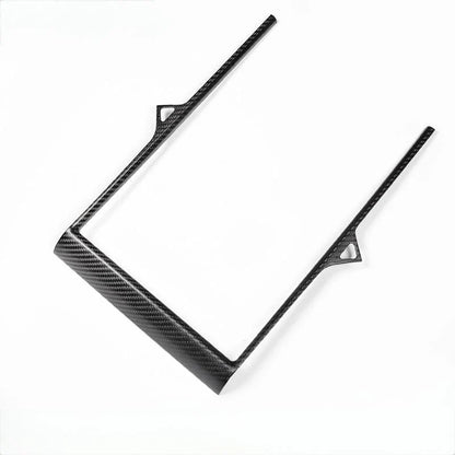 Dry Carbon Fiber Center Display Frame Overlay Trim for Tesla Model X/S (2012–2020)