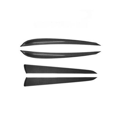 Dry Carbon Fiber Door Trim Overlay for Tesla Model S / Model X (2021+) | Interior Door Panel Upgrade