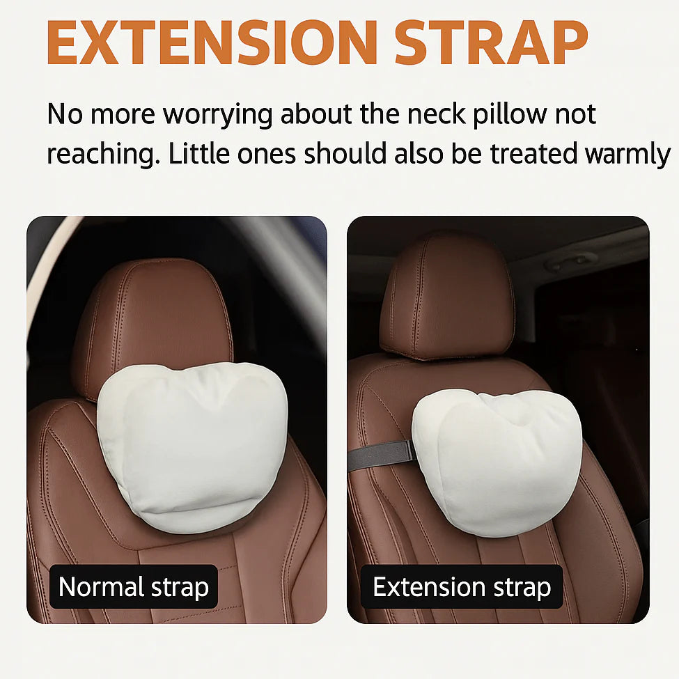 Dual-Layer Pressure Relief car seat Headrest merch Pillow for Tesla Model 3, Model Y, Model S, Model X (All Years) – Italian Brushed Fabric, Adjustable Cervical Support