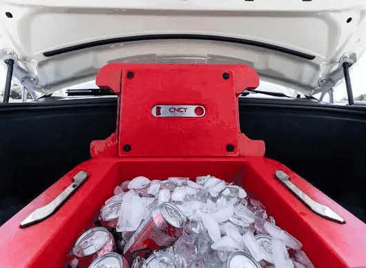 CNCT Hard Cooler for Tesla Model S Model 3 Model X  Model Y – Custom Fit Trunk & Frunk Cooler, 2-Day Ice Retention
