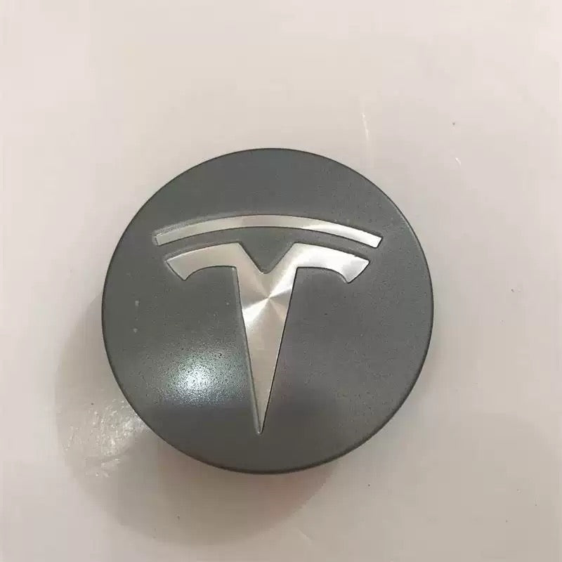 OE 6005879-02-A Wheel Rim Center Logo Cover Steel Ring Cap Small Hub Emblem Trim Replacement for Tesla Model 3 Model Y Model S Model X (2012–2019 Compatible)
