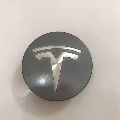 OE 6005879-02-A Wheel Rim Center Logo Cover Steel Ring Cap Small Hub Emblem Trim Replacement for Tesla Model 3 Model Y Model S Model X (2012–2019 Compatible)