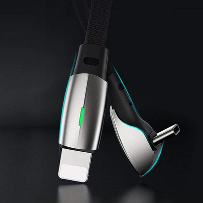 Fast Charging Coiled Data Cable for Tesla Model 3 Model Y Model S Model X & Cybertruck – 27W USB-C / Lightning Cable for Center Console