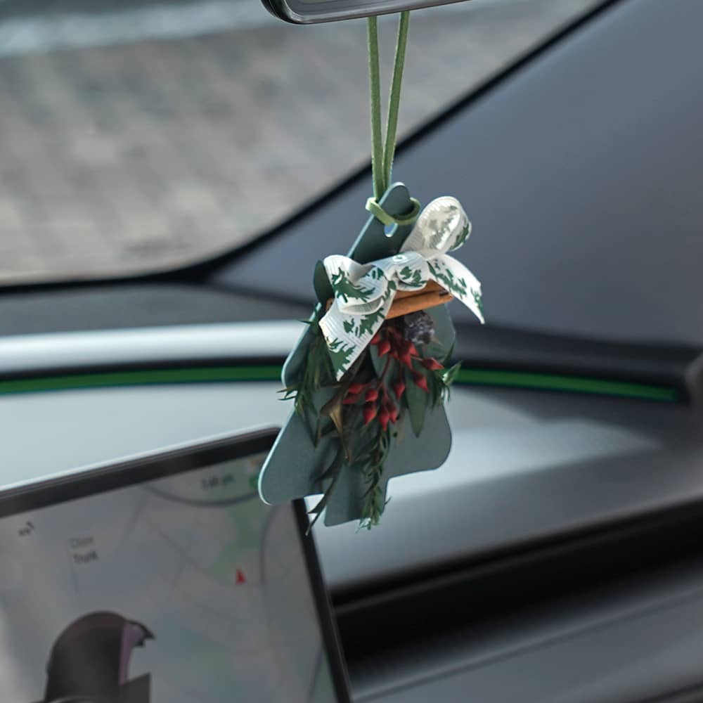 Universal Christmas Car Air Freshener Diffuser – Long-Lasting Holiday Scent | Premium Essential Oil Hanging Ornament