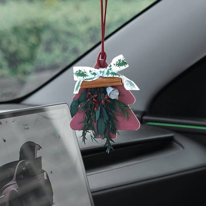 Universal Christmas Car Air Freshener Diffuser – Long-Lasting Holiday Scent | Premium Essential Oil Hanging Ornament