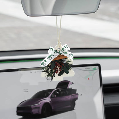 Universal Christmas Car Air Freshener Diffuser – Long-Lasting Holiday Scent | Premium Essential Oil Hanging Ornament