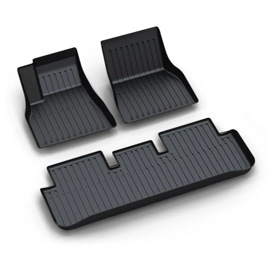 All-Weather Floor Mats for Tesla Model S (2021–2025, Left-Hand Drive) | Custom-Fit TPE Interior Liners with Frunk & Trunk Protection