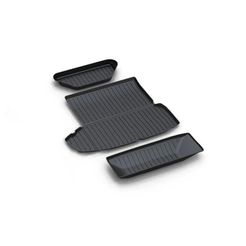 All-Weather Floor Mats for Tesla Model S (2021–2025, Left-Hand Drive) | Custom-Fit TPE Interior Liners with Frunk & Trunk Protection