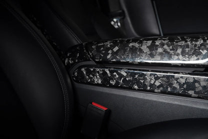 Carbon Fiber Center Console Side Panel Covers for Tesla Model 3 & Model Y – Gloss, Matte & Forged Finish