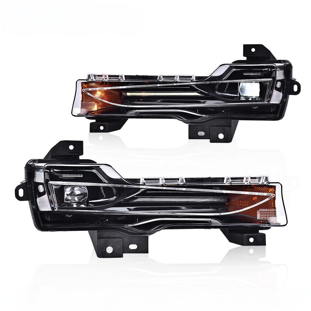 Front Bumper Fog Light Replacement for Tesla Model 3 / Model Y (US Version) | OE-Grade Yellow Lens Fog Lamps | 1077391-00 & 1077392-00